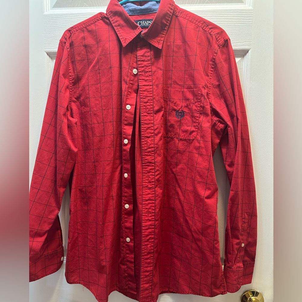 Chaps Men’s Red button down shirt
